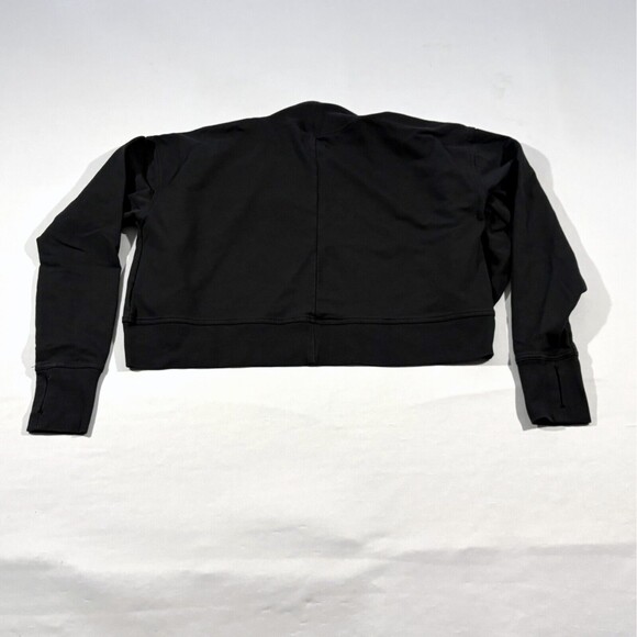 Pact Womens Organic Cotton Blend Cropped Jacket Thumbholes Stretch Sz XS/S - Picture 9 of 11